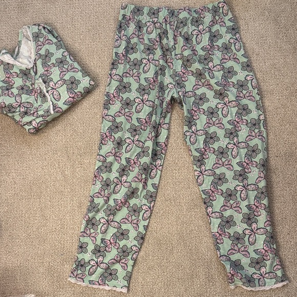 Silverts Adaptive Wear Butterfly Floral Lounge Set - Top and Bottom Sz: LG - Picture 7 of 9